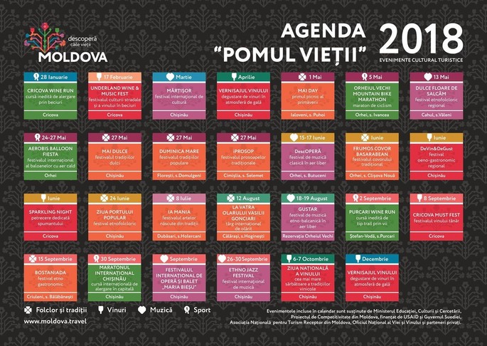 L'Agenda degli avvenimenti del Turismo Culturale nel 2018